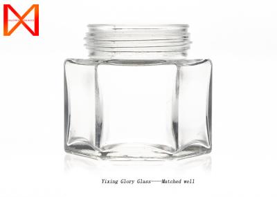 Hexagon Flint Glass Candy Jars Food Safe Convenient Recyclable 8.5mmx 69mm