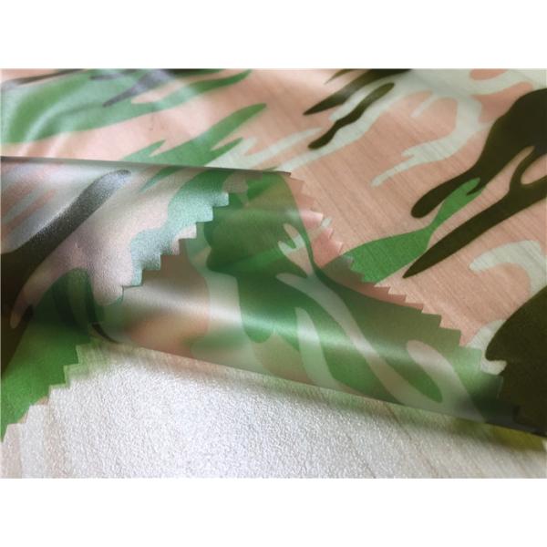 Camouflage Printed Waterproof Tpu Fabric 0.15mm Thickness For Boys' Coats