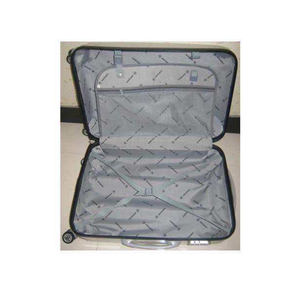 Black Hard Case ABS PC Luggage Bag With 4 Spinner Wheel 3 Piece Set Waterproof