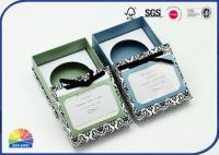 caixa rígida Matte Lamination Flocking Bowknot do pescoço do teste padrão da cópia 4c