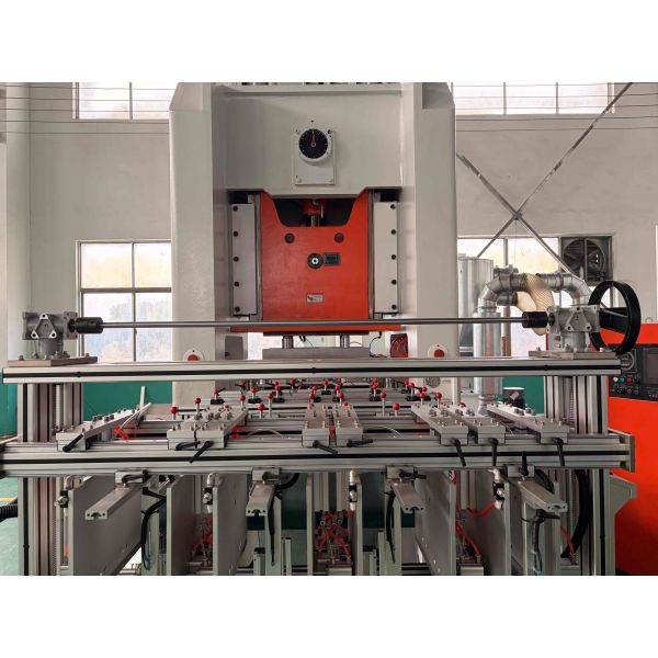 LK-T80 Aluminum Foil Making Machine with Mitsubishi PLC Touch Screen 80ton Press and 4-Cavity Mold