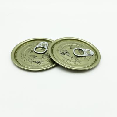 EOE Food Grade Tin Can Lids Plain Gold Color Round Shaped TFS Material