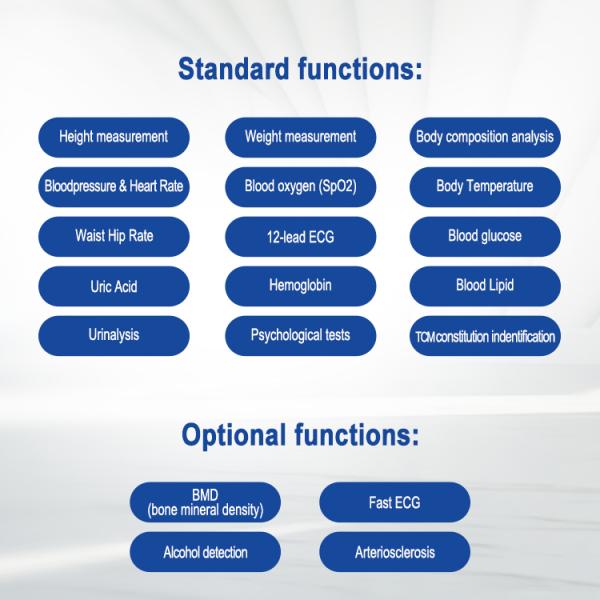 HW-V7000 Telemedicine Body Analyzer Customized OEM Support for Full Health Check Kiosk