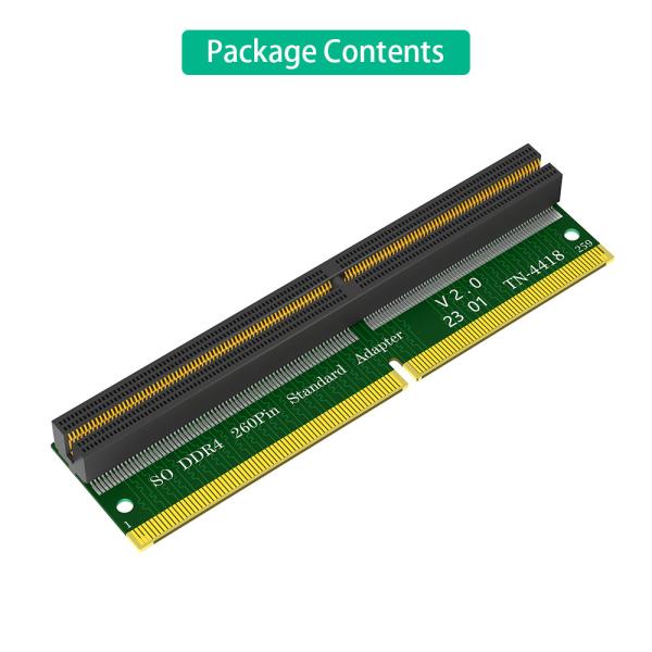 Laptop SO-DIMM Memória RAM DDR4 260Pin Slot para Desktop DDR4 DIMM Adaptador Cartão de Proteção de Teste