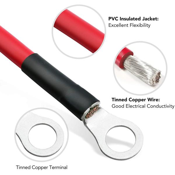 инвертор промышленной тележки 95mm2 120mm2 к кабелю системы хранения батареи тракции DC положительному залуживанному терминальному с волочениями