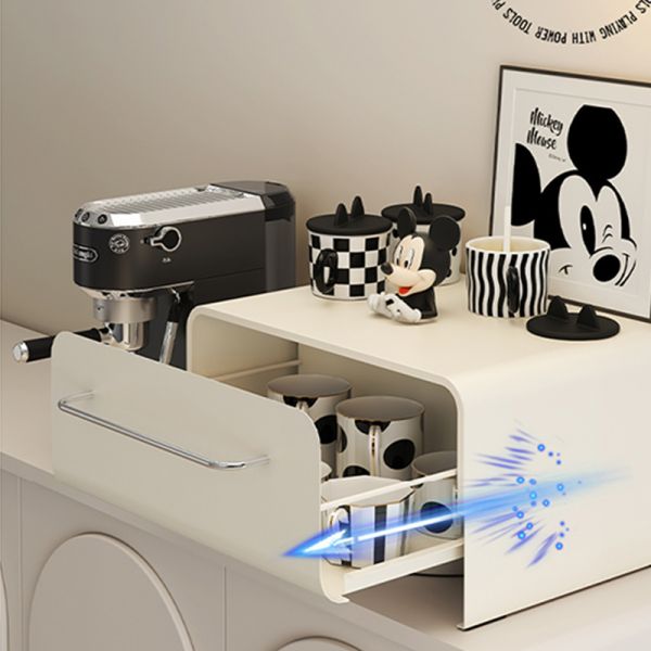 Metal Cup Holder Coffee Machine Stand Counter Top Mug Case Sugar Box Rack for Living Room Furniture Storage Cabinet Desktop
