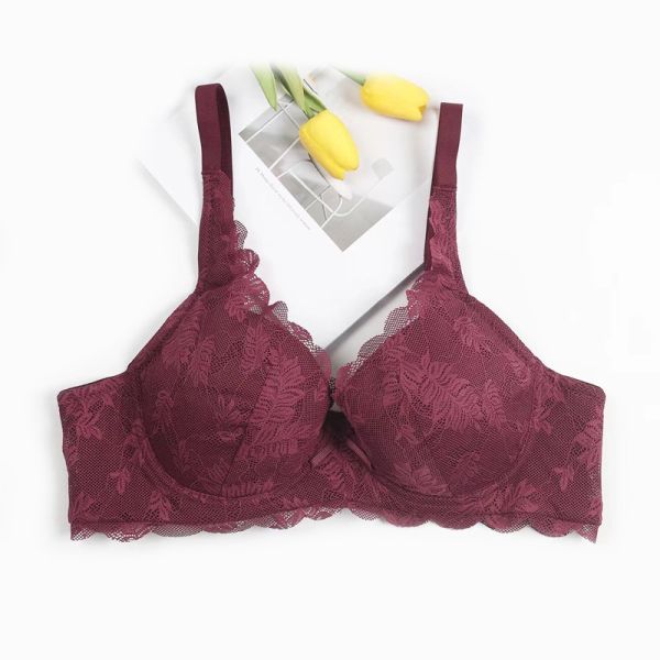 Lace Women Bra Three Hook-and-eye Wire Free Comfort Bra High Quality Lace Design Women Bra