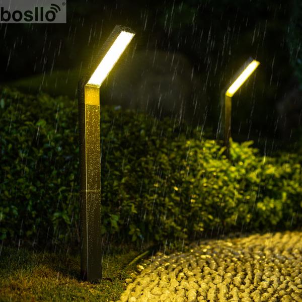 Solar Lawn Lights Outdoor Waterproof, Auto On/Off Bright LED Solar Powered Garden Lights for Yard Pathway Landscape - Energy Efficient Easy Install