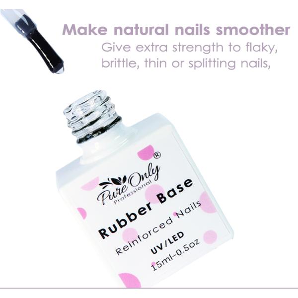 Vernis à ongles en gel de base en caoutchouc professionnel, couche de base UV LED, couche de finition en gel, vernis à ongles longue durée et personnalisable
