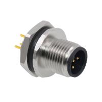 Binder Conector M12 Hembra Montaje en panel trasero Código A/B/D 3 pines - 17 pines PG9 Rosca de fijación
