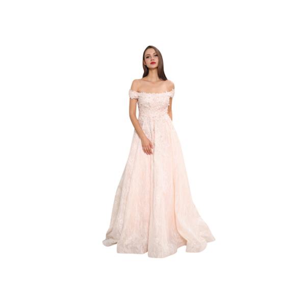 Chiffon Off The Shoulder Bridesmaid Dresses , Pure Color Strapless Bridesmaid Dresses