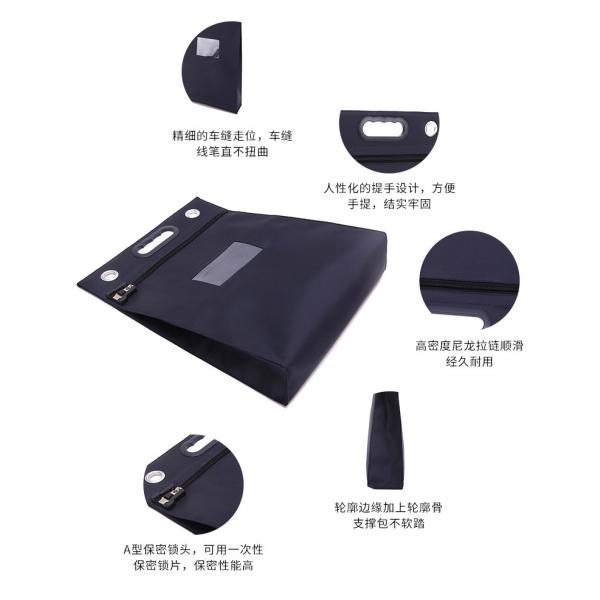 CROSS BORDER SOLID COLOR OXFORD CLOTH TICKET DOCUMENT BAG DOCUMENT BAG TICKET BAG DELIVERY BAG VOUCHER BAG A4 PAPER BAG