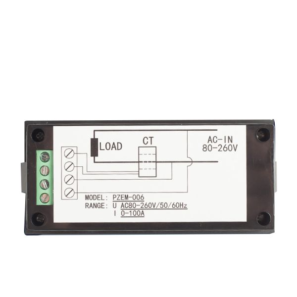 AC 80-260V 100A 4 In 1 Voltage Current Watt Energy Power Monitor Digital Electricity Meter