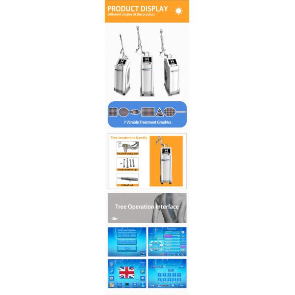 High Power Co2 Fractional Laser Machine for Vaginal Tightening HUAMEI CE 4D Touch Screen