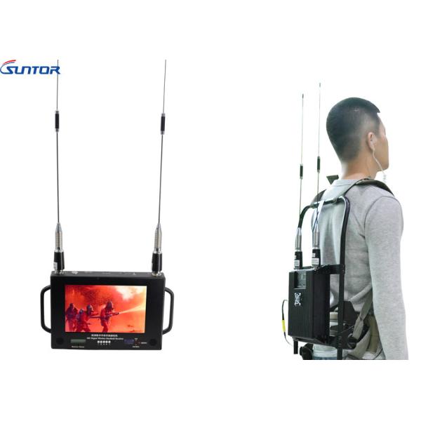 High Definition Multimedia Interface / Av COFDM Wireless Transmitter  Backpack System With Digital LED Control Panel