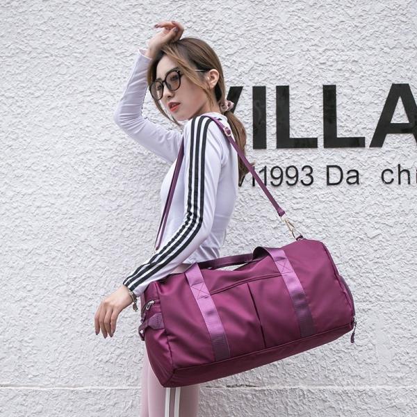 Multiple Color Nylon Travel Bag With Handle Dry And Wet Separation