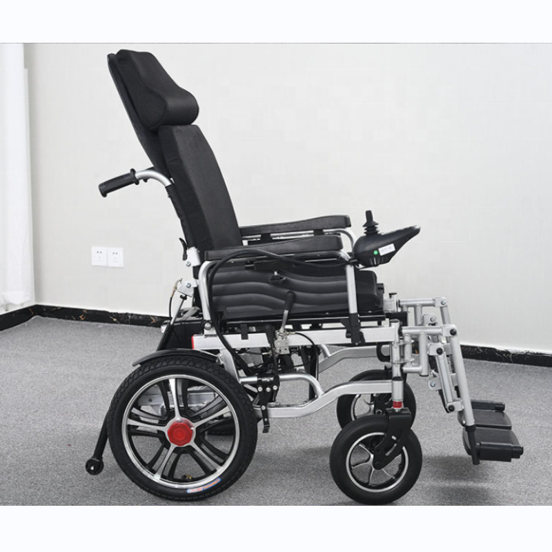 Disabled Electric Chair Remote Control Lightweight Cheap Price Foldable Electric Wheelchair For 140kg Disabled