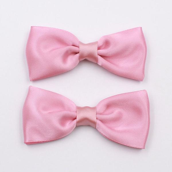 High Durability Satin Ribbon Bow , Fancy Premade Satin Bows With Clip