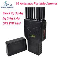 C.C. 12v 12w 20m 16 jammer do sinal do telefone celular do construtor do jammer do sinal das antenas 5G