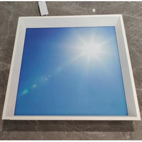 Lumière de toit nuages de ciel bleu encastrés 600x600mm panneau de plafond LED décoratif lumière,panneau de plaque LED décoratif