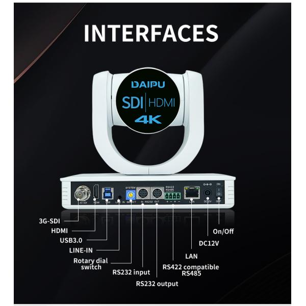 PTC-12SK Auto Tracking Video Conference Camera for Live Streaming and IP Broadcasting