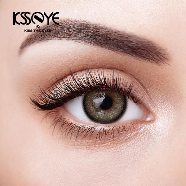Cosmetic Natural Contact Lenses For Eyes Prescription With Diopter Large Diameter