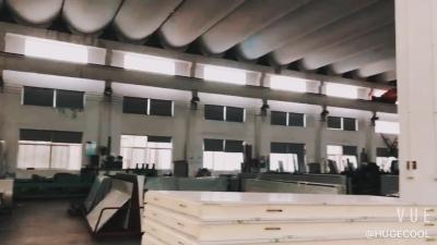 Sala fria da carne com shelving