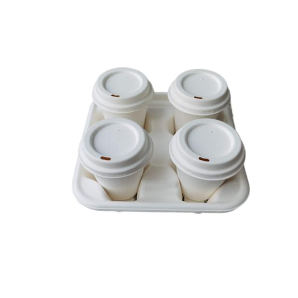 Чашки и крышки сахарного тростника Biodegradable