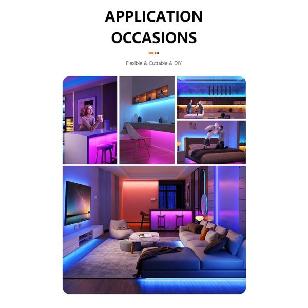 18/30/60 светодиоды SMD5050 светодиодные гибкие световые комплекты с полосой света DC 12V/24V для коммерческого оформления