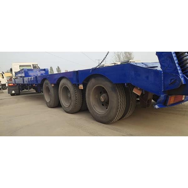 Two-axle Lowbed Semi Trailer Featuring Low Ground Clearance And Strong Load-bearing Capacity