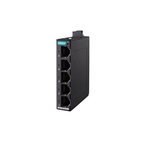 New 5-port entry-level unmanaged full Gigabit Ethernet switches Moxa EDS-G2005-EL Series switch