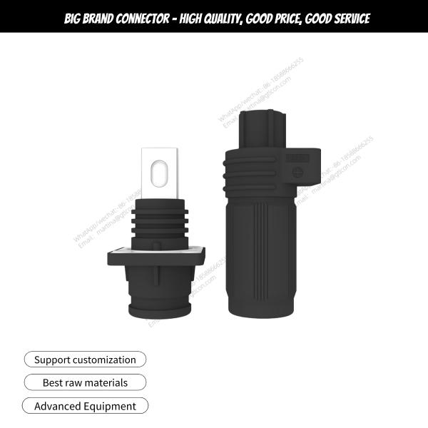 300A Quick-Connect Energy Storage Connector: Wall-Through Terminal Block—Low-Temperature-Rise, High-Power, High-Voltage, Industrial Waterproof Connector