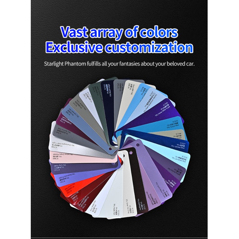 Color TPU Paint Protection Film Premium Self-Healing High Gloss PPF Paint-Like Finish Excellent Impact Resistance