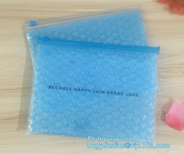 Pink Slider Zip lock Bubble Bag, High Quality Pink Bubble Hash Bag, Reused Pink Bubble Bag With Red Slider bags