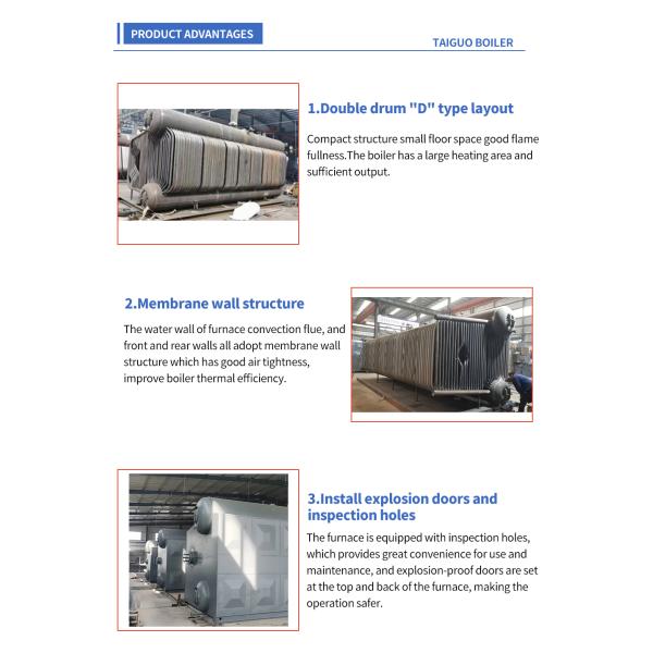 20 т двойной барабанной промышленной высоко давленной газовой топливной котельной Szs