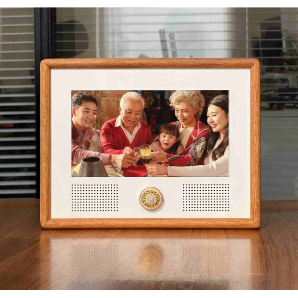 7 Inch Smart Music Photo Frame 1024*600 Resolution 300cd/m² Capacitive Touch Screen 2.4GHz WiFi Type C 5V2A