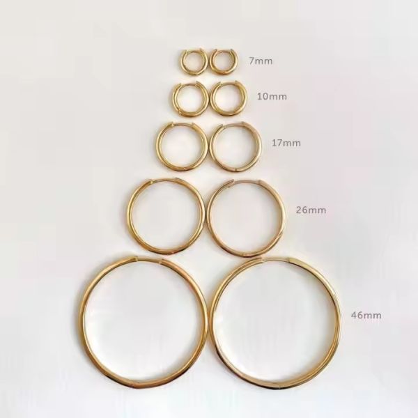 14K 18K  24KGold Plumeria Full Hoop Earrings A Must-Have for Your Jewelry Collection