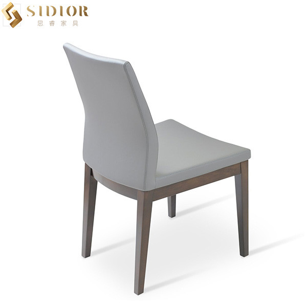 Modern Armless Outdoor Dining Chairs Solid Wood upholstered 48cm length