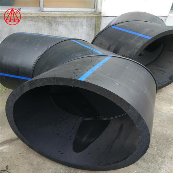 Butt Welding Hdpe Bend Pipe Fittings , 45 Degree Elbow  Plastic Material
