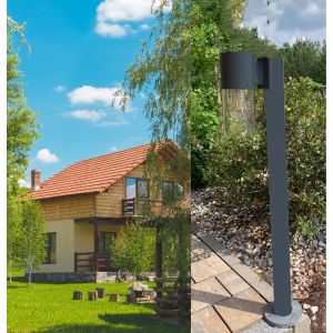 Света лужайки высокого яркого солнечного света пала тропы водоустойчивые солнечные приведенные в действие