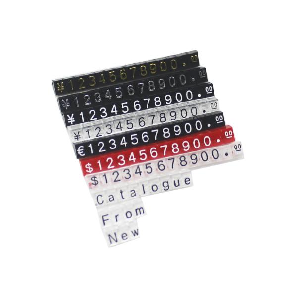 Jewelry Store Display Digital Cube Tag Holder with Custom Plastic Retail Display Rack