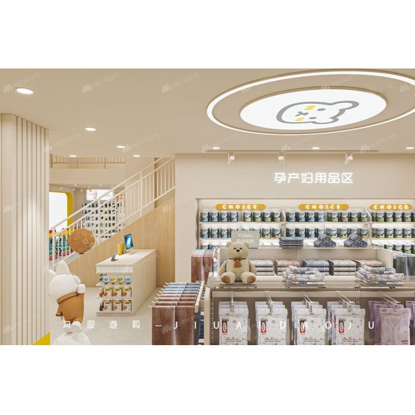 BBC017 Fashionable Shop Showcase Baby Clothing Display Baby Store Shelves For Maternity Shop Decoration