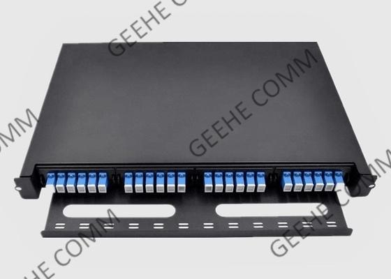 1U HD Rack Mount Fiber Patch Panel With MPO / MTP Cassette Or Adapter Panel