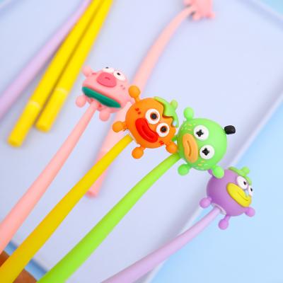 Cute Novelty Gel Ink Pens Cartoon Animal 0.5 Mm Black Ink Pens Bulk For Kids Office School Supplies Christmas Party Gift