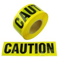 Plastic Barrier Tape  Custom Printed Logo Yellow Caution Tape PE Waterproof Non-Adhesive Tape  for Warning