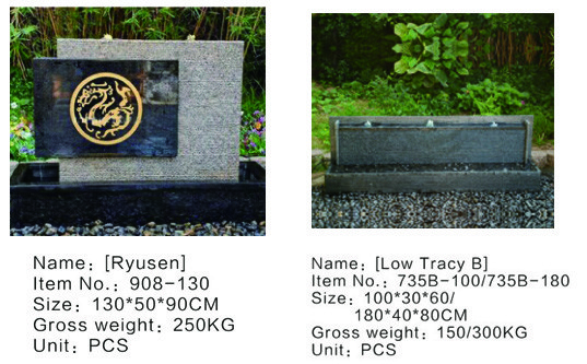 Granite Stone Waterfall Water Fountain Outdoor For Garden Decoration