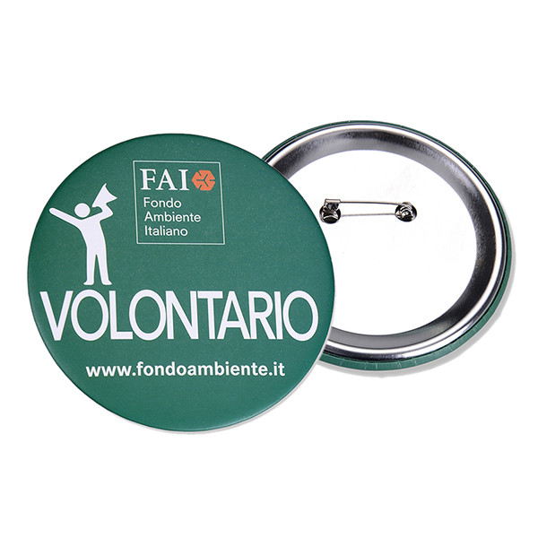 Tin Button Metal Pin Badges Non - Toxic Pin Button Badge For Advertising