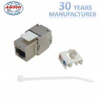 Cat5e CAT6 CAT6A CAT7 RJ45 Toolless protegeu STP Jack trapezoide