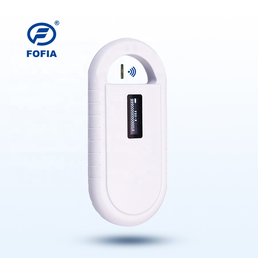 Handheld Plastic Animal Microchip RFID Card Reader PT160 134.2kHz OLED Screen USB Lithium Battery CE Certified ISO 11784/11785