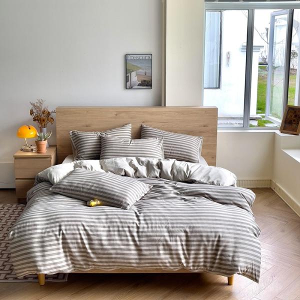 Estilo retro tablero de ajedrez Líneno Cubierta Cubierta Set de sábanas para un aspecto elegante y atemporal